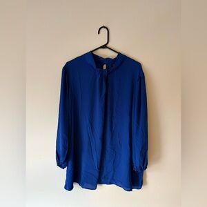 Ashley Stewart Royal Blue Blouse
